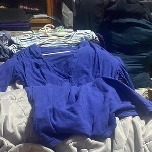 Old Navy Women's Long Sleeve Dress in Blue